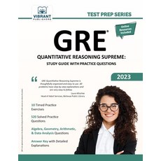 (英文圖書) GRE Quantitative Reasoning Supreme: Study Guide with Practice Questions 平裝版, Vibrant Publishers, 英文