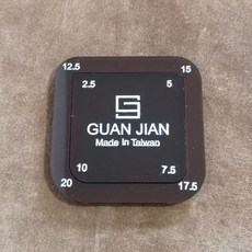 GUAN JIAN 原創設計皮革快切倒角板，快速切割，精準倒角，皮革工藝必備, 棕色, 1個