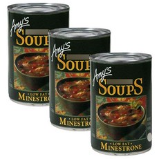 Amy's 低脂義大利雜菜湯罐頭, 3罐, 400g