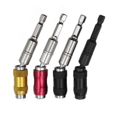 豪划算 可彎頭角度六角柄磁性萬向接竿組：自鎖加長快速轉換延長桿輔助工具, 詳見包裝