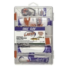 Eagle Claw 雷射海水紅魚與鱒魚釣具套組盒, 混合顏色, 1個