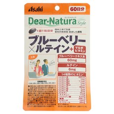 Asahi 朝日 Dear Natura Style藍莓葉黃素綜合維他命, 60顆, 1包