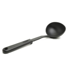 NORPRO 鋼製湯勺, 1個, 黑色的