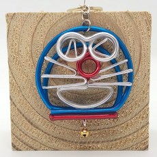 Wire lover 情鋁創意 鋁線折字 哆啦A夢造型鑰匙圈 手工藝品