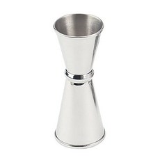 HIC 不鏽鋼量杯 42ml+28ml, 銀