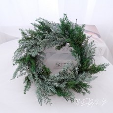 ONE DAY 聖誕花圈 永生花圈 雪松花圈 花環 雪松花環 聖誕花環, 晨霜綠+耶誕綠