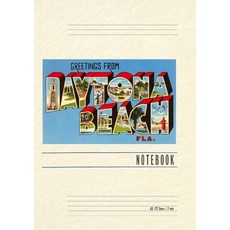 (英文圖書) Vintage Lined Notebook Greetings from Daytona Beach Florida 平裝版, Found Image Press, 英文