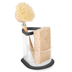 SPECTRUM Diversified Designs Kora 三角形水槽海綿與刷具架, 1個, 黑色