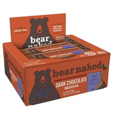 Bear Naked 大杏仁奶油棒 55g, 黑巧克力摩卡, 8入