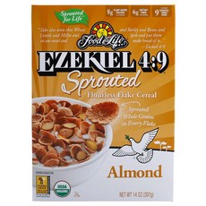 Food FOR Life Ezekiel 4:9麥芽無粉杏仁薄麥片, 1盒, 397g