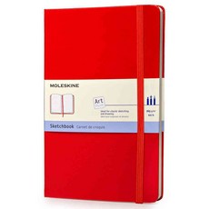 MOLESKINE 綁帶記事本 L號 紅色, 紅色的, 1本, 100p