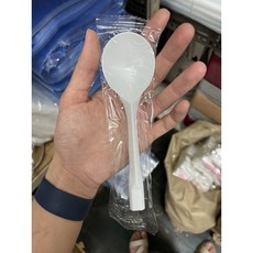 單支包裝獨立包裝甜品湯匙50支入 (白色/黑色) 金龜匙黑色茶匙免洗餐具一次性餐具, 1套, 50個裝