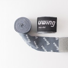 UWing 手綁帶 4M - 拳擊、格鬥、武術訓練專業護具, 灰, 1套裝