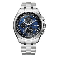CITIZEN Attesa Eco-Drive Radio男士金屬腕錶 AT8040-57L