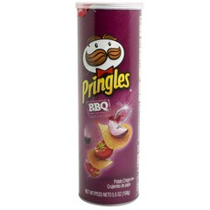 PRINGLES 品客 洋芋片 烤肉醬風味, 1瓶, 158g