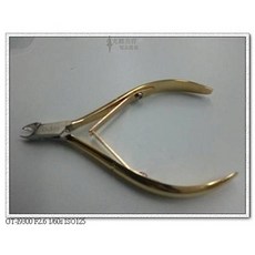 光麗美容髮品批發 D-501 鋼皮剪/死皮剪/甘皮剪/指緣剪 專業精鋼材質 輕鬆修剪死皮 打造完美指甲邊緣, 金色