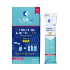 Liquid Iv 補水倍增電解質沖泡飲 草莓口味 16g, 10個