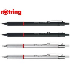 rOtring Rapid Pro 專業製圖 自動鉛筆 (黑色/銀色) - 0.5/0.7 mm, 0.5mm