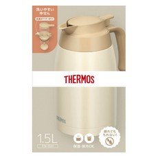 THERMOS 膳魔師 不鏽鋼真空保溫保冷壺, 乳白色, 1.5L, 1個