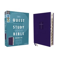 Niv Quest Study Bible Personal Size Leathersoft Blue Thumb Indexed Comfort Print: The Only Q a... Imitation Leather, Zondervan, 英文, 仿皮