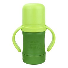 green sprouts 小綠芽 吸管水杯 附蓋, 1組, 綠色