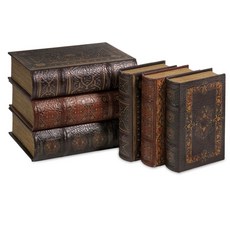 Imax Worldwide Home卡西歐Doros書盒收藏裝飾模型 6種組, 混色