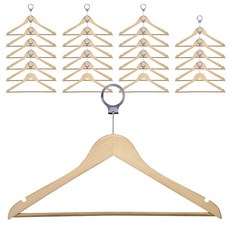 honey can do 酒店西裝衣架, 24入, 楓