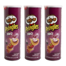 PRINGLES 品客 洋芋片 烤肉醬風味, 3瓶, 158g