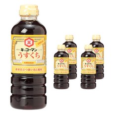 KIKKOMAN 龜甲萬 淡口湯醬油, 5個, 500ml