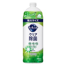 Kao 花王 Cucute 珂珂透 超濃縮洗碗凝露補充瓶 綠茶香, 700ml, 1個