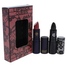 LIPSTICK QUEEN 煙熏唇膏 2 件套, 黑色蕾絲兔+明亮自然罪人, 黑蕾絲兔3.5g+明艷自然罪人3.5g, 1個