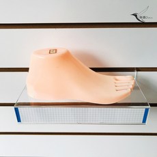 CH奇鴻 槽板鞋架 平面鞋架 標籤鞋架 槽板五金配件 鞋子展示架, 標籤款_壓克力(不含假腳)