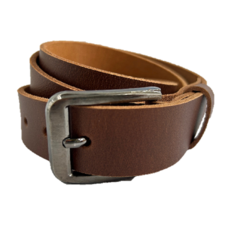 Luxe Hub 男用水牛瘋馬皮真皮皮帶 商務休閒百搭頭層皮腰帶 2024新款