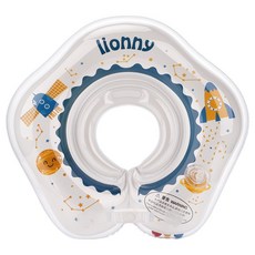 lionny寶寶游泳脖圈 嬰兒脖圈 嬰兒游泳圈 游泳圈, 藍色, 1個