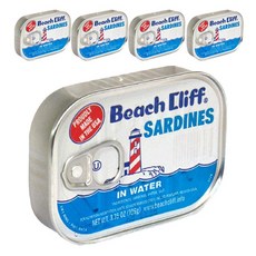 Beach Cliff 沙丁魚罐頭 IN WATER款, 5盒, 106g