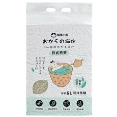 喵喵小窩 1.5mm條形豆腐貓砂 日式煎茶風味 6L/2.4kg 可沖馬桶, 1包, 2.4kg, 日式煎茶/綠茶