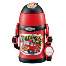 ZOJIRUSHI 象印 膳魔師 ZOJIRUSHI 水瓶 不鏽鋼 Cool Sports 2WAY 吸管和杯子類型 450ml 紅色 SCZT45RA, 1個