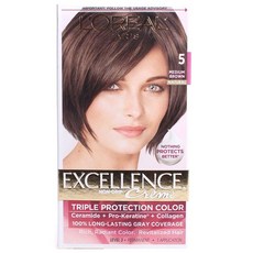 L'OREAL PARIS 巴黎萊雅 EXCELLENCE染髮霜, 1盒, Medium Brown