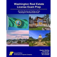 (英文圖書) Washington Real Estate License Exam Prep: All-in-One Review and Testing to Pass Washington's ... 平裝版, Performance Programs Compan..., 英文