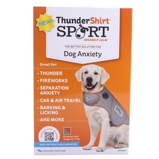 THUNDER WORKERS 狗狗安定背心 淺灰色, 1個