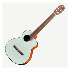 aNueNue 古典吉他 MCN10-WG 彩琴系列 溫潤灰 旅行吉他 紅松木面板 桃花心木背側 兒童吉他, 淺翡綠