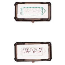 KUTSUWA Hancoco Decog手帳印章 探頭貓咪款, 1個, 棕色 + 綠色