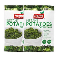 BADIA 菠菜馬鈴薯泥, 2包, 85g
