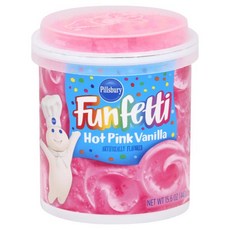 Pillsbury Fun Petty 粉紅色香草無麩質, 442g, 1罐