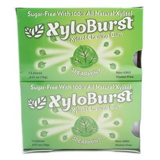 Focus NUTRITION 無麩質木糖醇口香糖, 18克, 12件, 薄荷