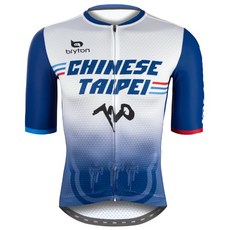 BAISKY百士奇 夏季男款空力短車衣 2021中華隊市售版 藍