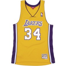 Mitchell & Ness 洛杉磯湖人隊女式球迷版球衣沙奎爾奧尼爾籃球球衣