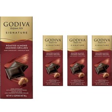 GODIVA 招牌香烤杏仁黑巧克力, 4個, 90g