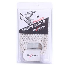 FLEX SPORTS 運動手套專業網眼手套, 白色的