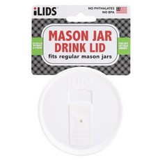 iLIDS 適合梅森罐飲料蓋常規, 白色的, 1個
